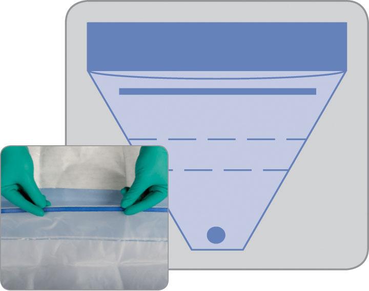 Invisishield Fluid Surgical Pouches with Drainage Ports