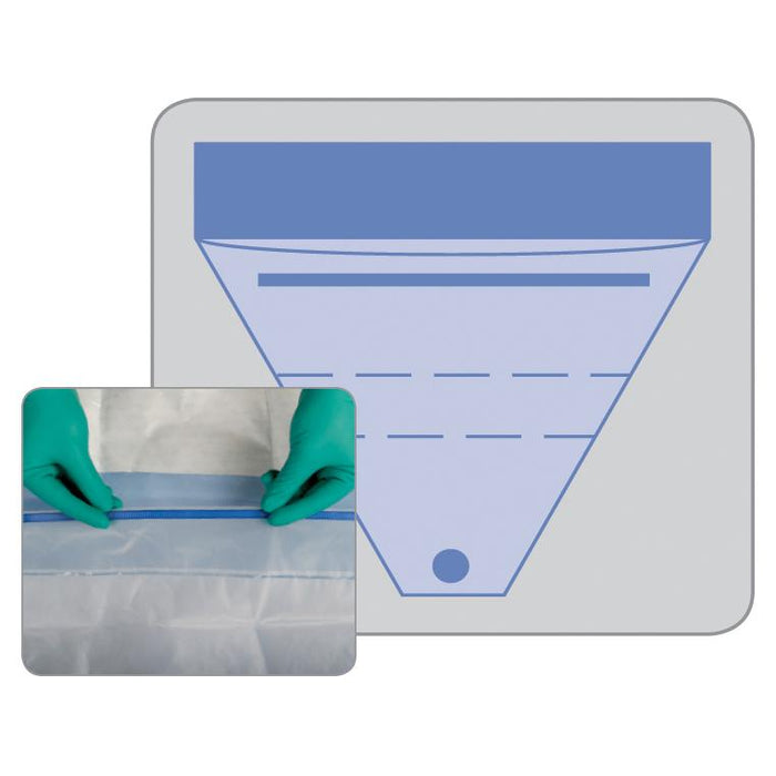 Invisishield Fluid Surgical Pouches with Drainage Ports