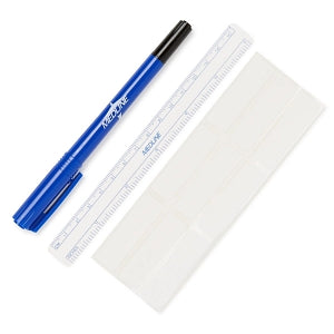 Medline Dual-Tip Skin / Utility Markers - Dual Tip Utility Skin Marker with Ruler and Labels - DYNJSMD03