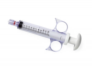 Medline Control Syringes with Rotator, 12 mL - Palm Pad Plunger Style Control Syringe with Rotating Male Adaptor Fitting, 12 mL - DYNJSYR12CRP