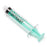 Medline High-Pressure Medication Colored Syringes, 10 mL - Sterile High-Pressure Pre-Labeled Contrast Syringe with Fixed Male Luer Lock Fitting, 10 mL, Green - DYNJSYRCT10G