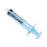 Medline High-Pressure Medication Colored Syringes, 10 mL - Sterile High-Pressure Pre-Labeled Lidocaine Syringe with Fixed Male Luer Lock Fitting, 10 mL, Blue - DYNJSYRLID10B