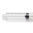 Medline High-Pressure Medication Colored Syringes, 10 mL - Sterile High-Pressure Pre-Labeled Nitro Syringe with Fixed Male Luer Lock Fitting, 10 mL, White - DYNJSYRNIT10W