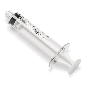 Medline High-Pressure Medication Colored Syringes, 10 mL - Sterile High-Pressure Pre-Labeled Nitro Syringe with Fixed Male Luer Lock Fitting, 10 mL, White - DYNJSYRNIT10W