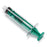 Medline High-Pressure Medication Colored Syringes, 10 mL - Sterile High-Pressure Pre-Labeled Nitro Syringe with Fixed Male Luer Lock Fitting, 10 mL, Dark Green - DYNJSYRNT10DG