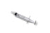 Medline Sterile Colored Medication Syringes, 1 mL - High-Pressure Polycarbonate Medication Syringe with Fixed Male Luer Lock Fitting, 1 mL, White - DYNJSYRPC01W