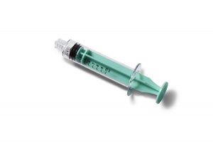 Medline Sterile Colored Medication Syringes, 10 mL - High-Pressure Polycarbonate Medication Syringe with Fixed Male Luer Lock Fitting, 10 mL, Green - DYNJSYRPC10G