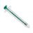 Medline Sterile Colored Medication Syringes, 1 mL - High-Pressure Polycarbonate Medication Syringe with Fixed Male Luer Lock Fitting, 1 mL, Dark Green - DYNJSYRPC1DG