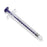 Medline Sterile Colored Medication Syringes, 1 mL - High-Pressure Polycarbonate Medication Syringe with Fixed Male Luer Lock Fitting, 1 mL, Purple - DYNJSYRPC1P