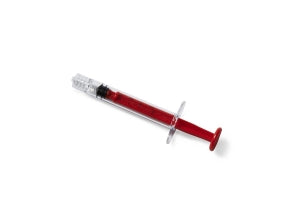 Medline Sterile Colored Medication Syringes, 1 mL - High-Pressure Polycarbonate Medication Syringe with Fixed Male Luer Lock Fitting, 1 mL, Red - DYNJSYRPC1R