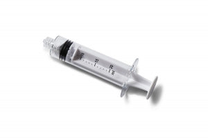 Medline Colored High Pressure Syringes-20 ML - High-Pressure Polycarbonate Medication Syringe with Fixed Male Luer Lock Fitting, 20 mL, White - DYNJSYRPC20W