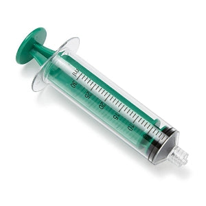 Medline Sterile Colored Medication Syringes, 30 mL - High-Pressure Polycarbonate Medication Syringe with Fixed Male Luer Lock Fitting, 30 mL, Dark Green - DYNJSYRPC30DG