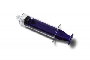 Medline Sterile Colored Medication Syringes, 30 mL - High-Pressure Polycarbonate Medication Syringe with Fixed Male Luer Lock Fitting, 30 mL, Purple - DYNJSYRPC30P