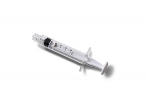 Medline Sterile Colored Medication Syringes, 6 mL - High-Pressure Polycarbonate Medication Syringe with Fixed Male Luer Lock Fitting, 6 mL, White - DYNJSYRPC6W