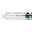 Medline High-Pressure Medication Colored Syringes, 10 mL - Sterile High-Pressure Pre-Labeled Saline Syringe with Fixed Male Luer Lock Fitting, 10 mL, Dark Green - DYNJSYRSL10DG