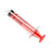 Medline High-Pressure Medication Colored Syringes, 10 mL - Sterile High-Pressure Pre-Labeled Xylocaine Syringe with Fixed Male Luer Lock Fitting, 10 mL, Red - DYNJSYRXYL10R