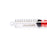 Medline High-Pressure Medication Colored Syringes, 10 mL - Sterile High-Pressure Pre-Labeled Xylocaine Syringe with Fixed Male Luer Lock Fitting, 10 mL, Red - DYNJSYRXYL10R