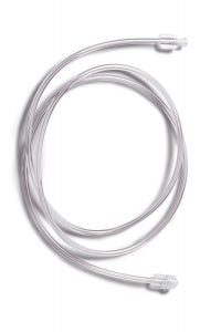 Medline High-Pressure Tubing - 1, 050 PSI High-Pressure Clear Contrast Injection Tubing with Fixed Male Luer Lock and Female Fitting, 20" L, 1.36 mL Capacity - DYNJTBGHP20F