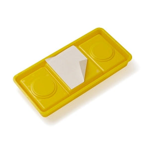 Medline Sterile Surgical Instrument Transfer Trays - Transfer Tray with Adhesive Bottom, Gold, 3.75" x 9" x 1" - DYNJTTA1GS