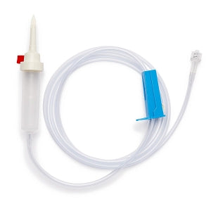 Medline Fluid Administration Sets w/Drip Chamber - Drip Chamber 60" (152.40 cm) Standard Bore Vented Filtered Fluid Administration IV Set - DYNJVFD60