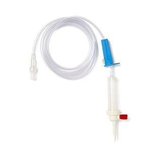 Medline Fluid Administration Sets w/Drip Chamber - Drip Chamber 72" (182.88 cm) Standard Bore Vented Filtered Fluid Administration IV Set - DYNJVFDC72