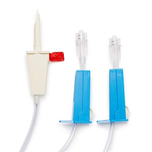 Medline Fluid Delivery Sets with Spike - Vented, Bifurcated 72" (182.88 cm) Standard Bore Contrast Administration Spike - DYNJVSPK48BI