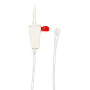 Medline Fluid Delivery Sets with Spike - Vented 48" (121.92 cm) Standard Bore Contrast Administration Spike - DYNJVSPK48