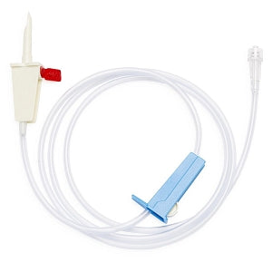 Medline Fluid Delivery Sets with Spike - Vented 48" (121.92 cm) Standard Bore Contrast Administration Spike - DYNJVSPK48