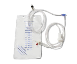 Medline Closed System Fluid Management Kits, Female Fitting - Fluid Management Kit with 2 Lines: Clear Line for Waste Bag, Clear Filtered Drip Chamber, Female Fitting - DYNJWBDC