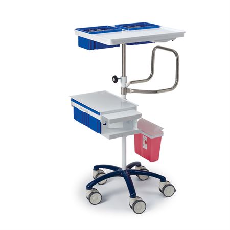 Electronic Charting Titan Draw Cart with Auto Lift Deluxe - 30"W x 24"L x 44.5"H