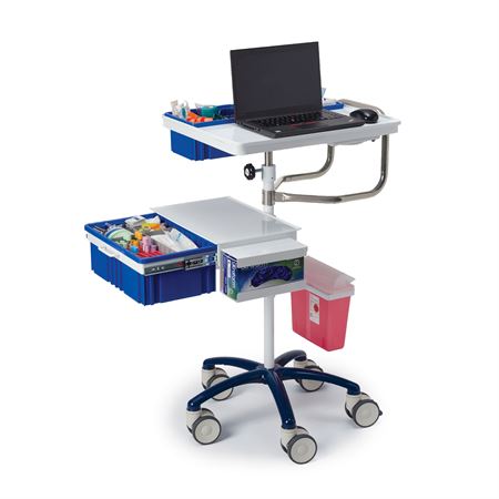 Electronic Charting Titan Draw Cart with Auto Lift Deluxe - 30"W x 24"L x 44.5"H