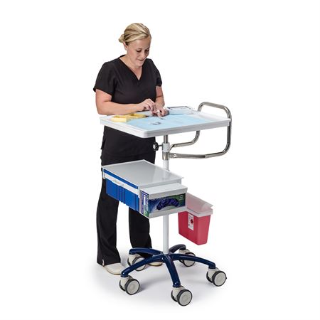 Flat Top Titan Draw Cart with Auto Lift Deluxe - 30"W x 24"L x 44.5"H