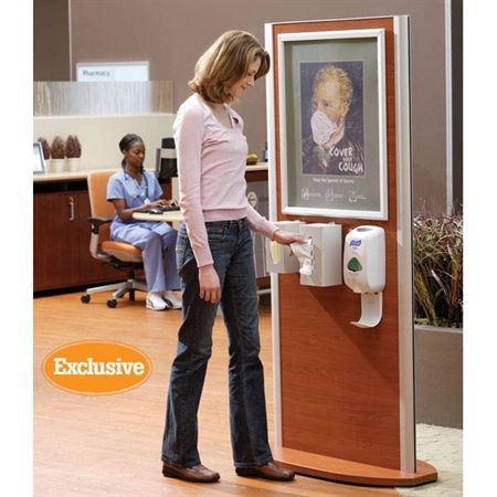 Designer Infection Prevention Stations Designer Infection Prevention Station - 37"W x 16"D x 73"H