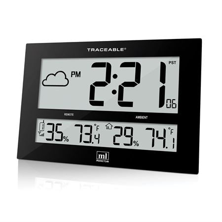 Digital Wall Clock with Temperature and Humidity Digital Wall Clock with Temp and Humidity