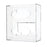 Side-Loading Acrylic Glove Dispenser Double - 10.125"W x 4.125"D x 10.75"H