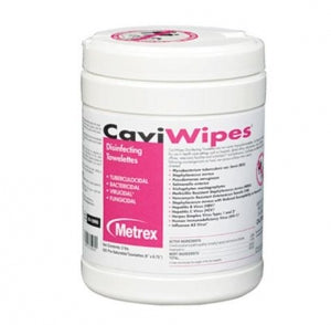 Metrex Research CaviWipes Disinfecting / Cleaning Wipes for VA Only - CaviWipes XL Surface Disinfecting Wipes, 9" x 12", 65 Wipes per Canister, VA Only - 13-1150