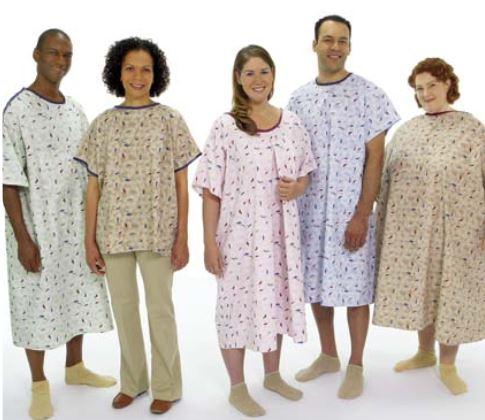 Encompass Group IV Telemetry Gowns - GOWN, BLUE, CACTUS, 68X51", L, EACH - 45253-PAT