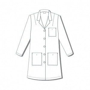 Encompass Group, LLC Encompass Basic Princess Style Lab Coats - Lab Coat, Princess Style, Women's, Bust 33, Size 4 - 47401-W04