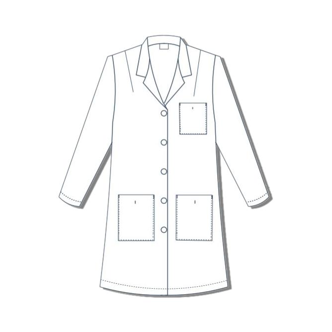 Encompass Group, LLC Encompass Basic Princess Style Lab Coats - Lab Coat, Princess Style, Women's, Bust 32, Size 2 - 47401-W02