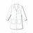 Encompass Group, LLC Encompass Basic Princess Style Lab Coats - Lab Coat, Princess Style, Women's, Bust 33, Size 4 - 47401-W04