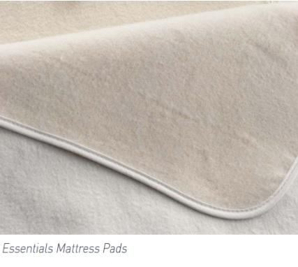 Encompass Group LLC Mattress Pads - Bias Bound 50/50 Cotton / Poly Flannel Mattress Pad, 36" x 72" - 50645-386