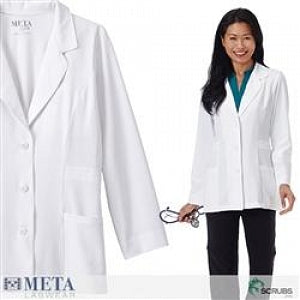 Encompass Group Meta Pro Lab Coats - Meta Pro 824-Series Lab Consultation Coat, White, 38" L - 824-011-12