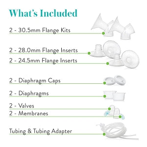 Evenflo Feeding Evenflo Breast Pump Replacement Parts Kit - Advanced Double Electric Replacement Parts Kit, 12 per Case - 5144111