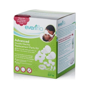 Evenflo Feeding Evenflo Breast Pump Replacement Parts Kit - Advanced Double Electric Replacement Parts Kit, 12 per Case - 5144111