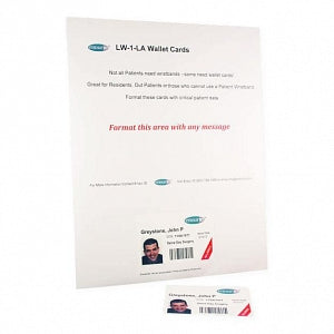 Endur ID Laser-Printed Wallet Cards - Laser-Printed Wallet Card, 8.5" x 11" Sheet - LW-1-LA