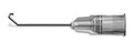 Eagle Laboratories Aspirating J-Hook Cannula - Aspirating J-Hook Cannula, Right, 27G x 1" - 105-27R