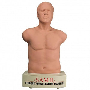 Cardionics SAM II Student Auscultation Manikin - Auscultation Training Manikin with Wi-Fi, SAM Basic, Light Skin - 718-8831