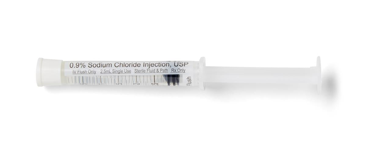 Prefilled Syringe with Saline