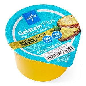 Medline Active Gelatein Plus - Active Gelatein Plus Supplement, Pineapple Flavor, 4-oz. Cup - NNI11705