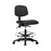 Ecom Seating Vinyl Medium Back Chairs - Vinyl Medium Back Chair, Black, Chrome Base, Foot Ring, Tilt, Armrests, Casters - VMBCH-RG-T1-A1-CF-RC-8540